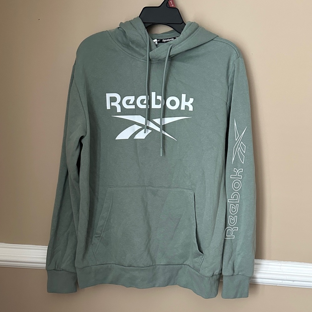 Reebok Core Hoodie Men's Driftwood Casual Comfort Fleece Size M